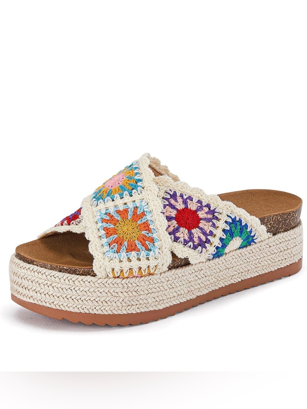 So Cute Crochet Platform Sandal! Size 8